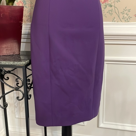Jason Wu Runway Collection Purple Wool & Silk Lined Fitted Dress 8 (best fits 4) - Picture 3 of 8